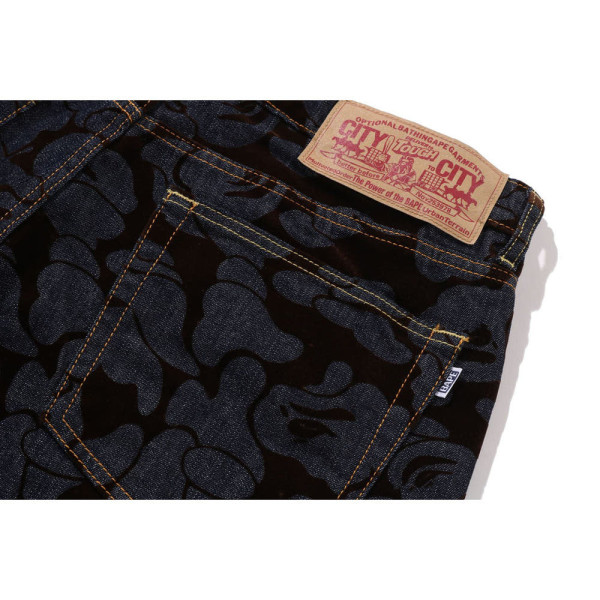 베이프 폴락트 릴렉스핏 13OZ 데님 팬츠 인디고 1L80150003