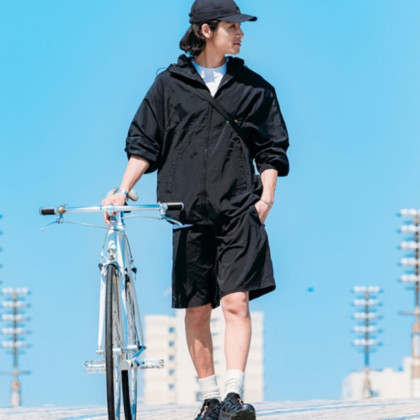 프릭스스토어X로손 로손프릭 패커블 나일론 액티브 반바지 블랙 1244403600001