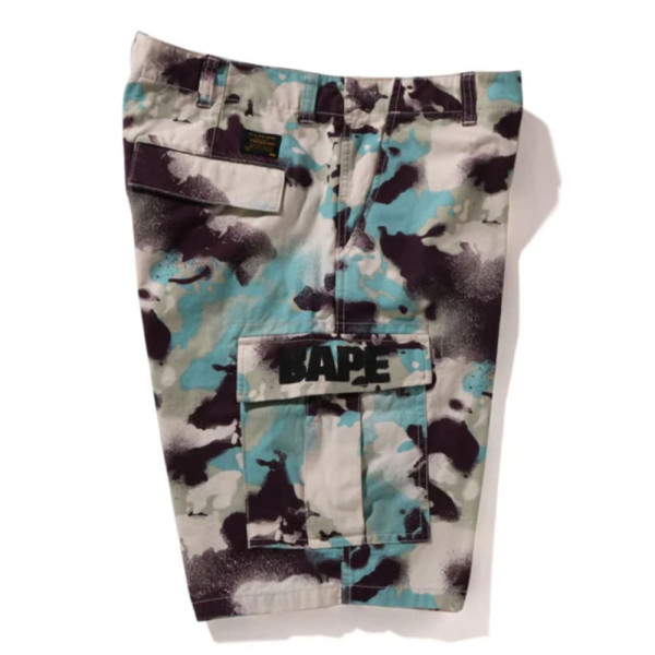 베이프 맵 카모 레귤러핏 카고 반바지 2컬러 1L30153003