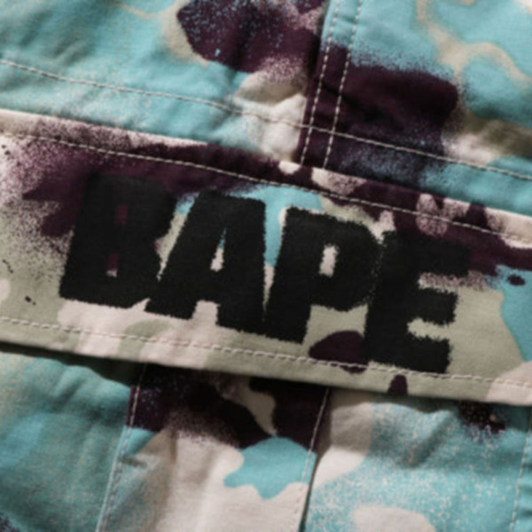 베이프 맵 카모 레귤러핏 카고 반바지 2컬러 1L30153003