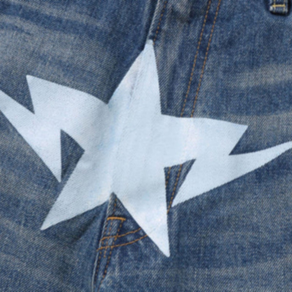 베이프 트윈 STA 릴렉스핏 데님 반바지 2컬러 1L30151004