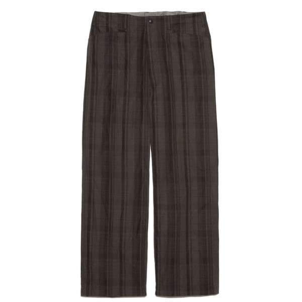 나나미카 플레드 독 팬츠 브라운 S25SC073