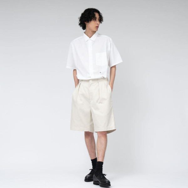 나나미카 더블 플릿 치노 반바지 3컬러 S25SD108