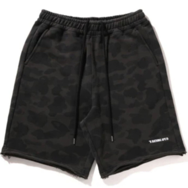 베이프 1ST 카모 해비 워시드 릴렉스핏 스웻 숏 팬츠 3컬러 1L30153323