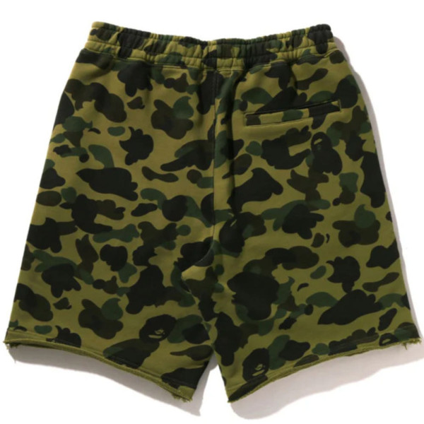 베이프 1ST 카모 해비 워시드 릴렉스핏 스웻 숏 팬츠 3컬러 1L30153323