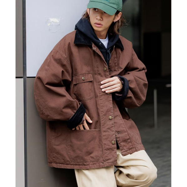 프릭스스토어 오버핏 코듀로이 전환 덕 커버올 재킷 4컬러 1251248900731