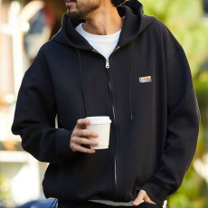 프릭스스토어 빅 실루엣 스핀들 덤보르 원단 원포인트 로고 스웨트 후드 집업 7컬러 1024248900998