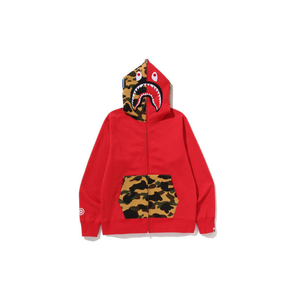 베이프 샤크 풀 집 후드 집업 3컬러 1L70115005