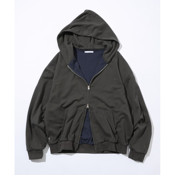 퍼스트핸드 배색 릴랙스 핏 더블 페이스 집업 후디 3컬러 3324234400001