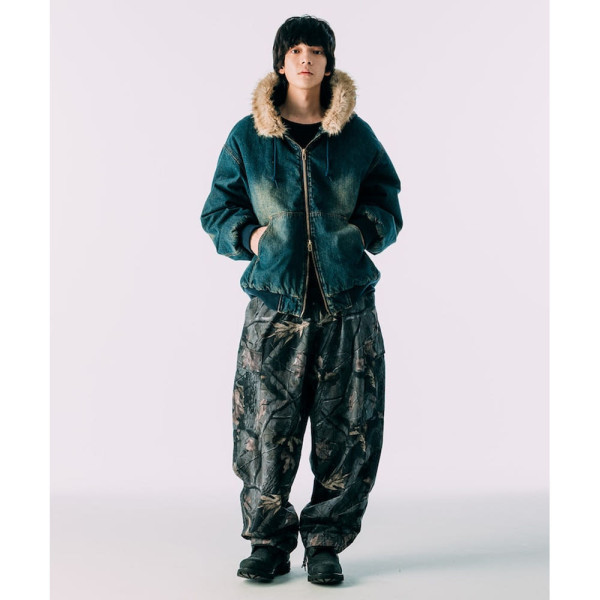 프릭스스토어 페이크퍼 후드 집업 블루종 3컬러 1053248900601