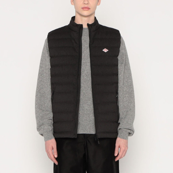 단톤 남성용 울 라이크 폴리에스터 미들 다운 컬러 베스트 2컬러 DNB252M101-0015