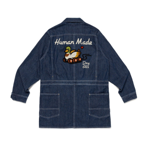 휴먼메이드 데님 하프 코트 인디고 HM30JK006