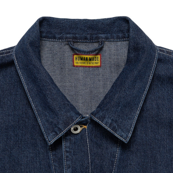 휴먼메이드 데님 하프 코트 인디고 HM30JK006