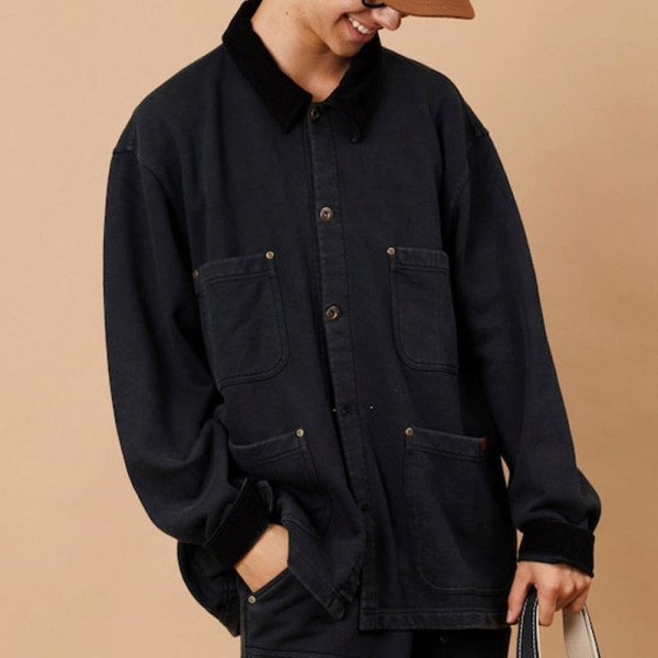 프릭스스토어 별주 UNIVERSAL OVERALL 코듀로이 배색 카라 스웨트 자켓 2컬러 1051293700011