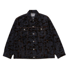 베이프 카모 플락트 데님 자켓 인디고 1L80140001