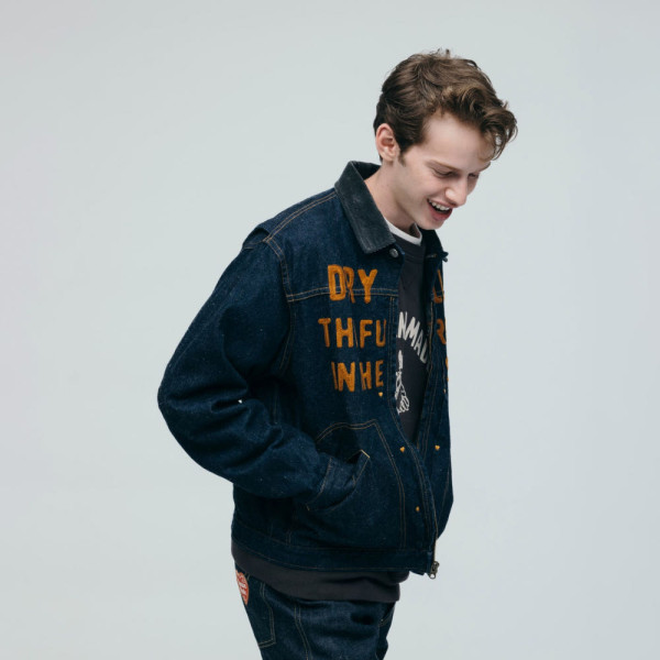 휴먼메이드 집업 데님 워크 자켓 인디고 HM30JK005