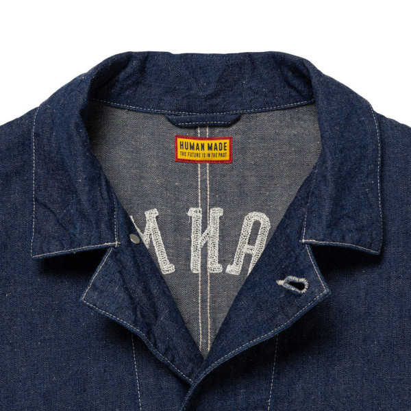 휴먼메이드 데님 커버올 자켓 인디고 HM30JK003