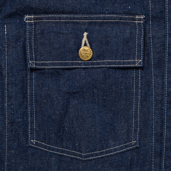 휴먼메이드 데님 커버올 자켓 인디고 HM30JK003