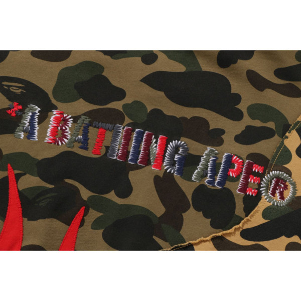 베이프 1ST 카모 업사이클 릴렉스핏 풀 집 후디 멀티 1L80115308