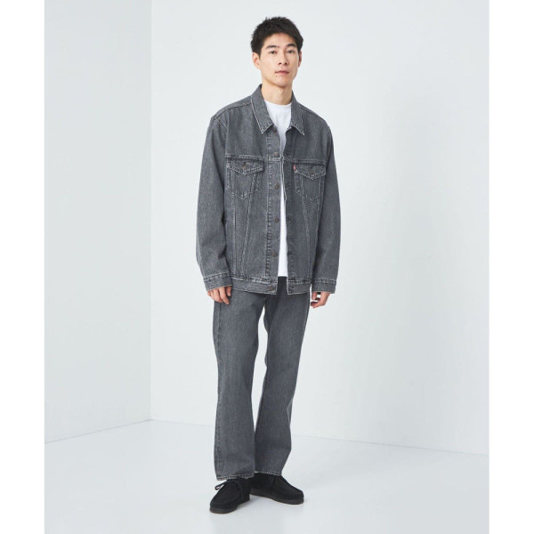 리바이스 X UNITED ARROWS 유나이티드애로우즈 별주 그린라벨 릴렉스핏 트랙커 데님 자켓 블랙 32254994022-09-10 NH4401