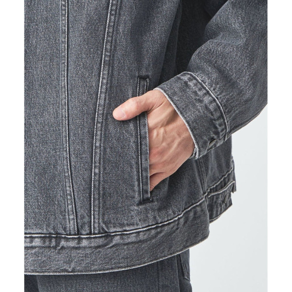 리바이스 X UNITED ARROWS 유나이티드애로우즈 별주 그린라벨 릴렉스핏 트랙커 데님 자켓 블랙 32254994022-09-10 NH4401