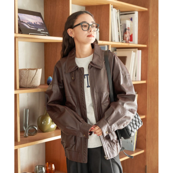 프릭스스토어 페이크 가죽 자켓 블루종 3컬러 1153248901462