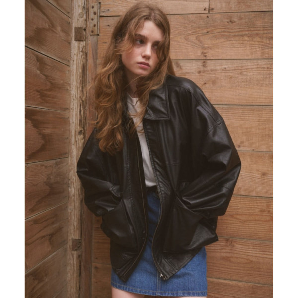 프릭스스토어 페이크 가죽 자켓 블루종 3컬러 1153248901462