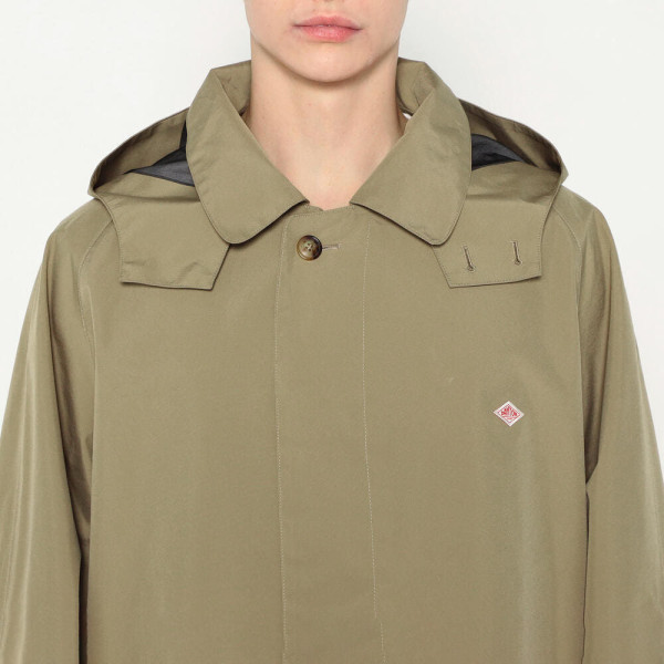 단톤 쓰리 레이어 후디 발마칸 코트 블랙 베이지 DT-A0650 TLY DNB251M101-0007