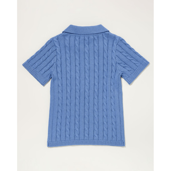 U.S. POLO ASSN. 유에스폴로에센 케이블 니트 폴로셔츠 더블홀스맨 자수 3컬러 PLL52416