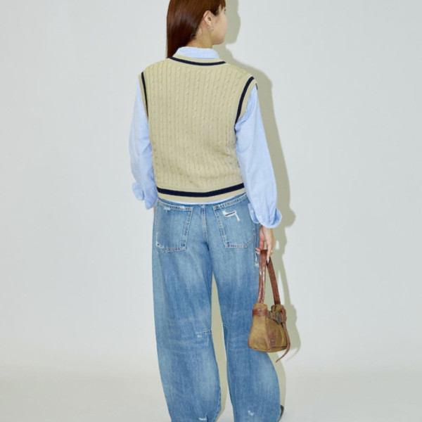 퍼블럭스 U.S. POLO ASSN. 유에스폴로에센 별주 칠든 니트 베스트 3컬러 3236291600001