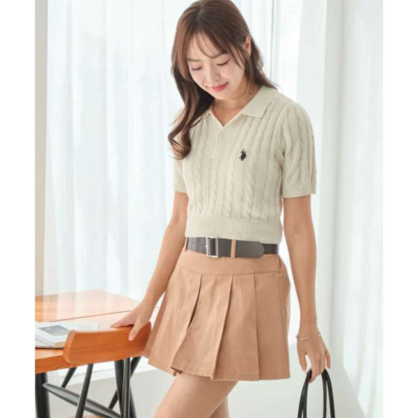 U.S. POLO ASSN. 유에스폴로에센 별주 케이블 니트 폴로 3컬러 91617253 MC25SS02-L0002