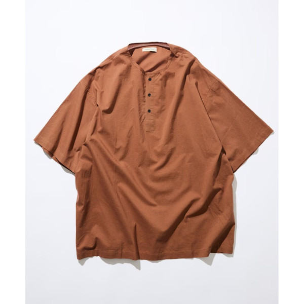 프릭스스토어 릴랙스핏 헨리넥 풀오버 반팔 셔츠 5컬러 1207248900045