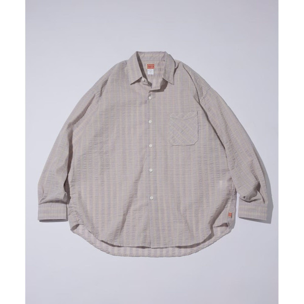 프릭스스토어 힌슨 별주 시아사커 레귤러카라 롱슬리브 체크 셔츠 3컬러 1001233600042