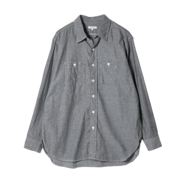 엔지니어드 가먼츠 워크셔츠 코튼 챔브레이 그레이 SW025