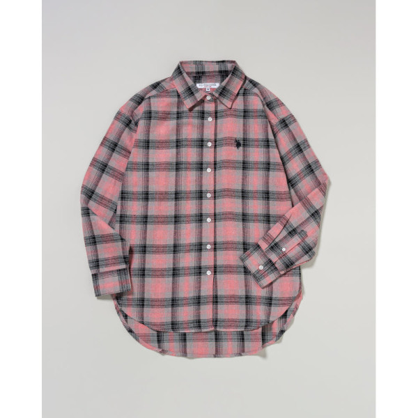 U.S. POLO ASSN. 유에스폴로에센 레귤러 컬러 체크 셔츠 더블 호스맨 자수 4컬러 PLL53702
