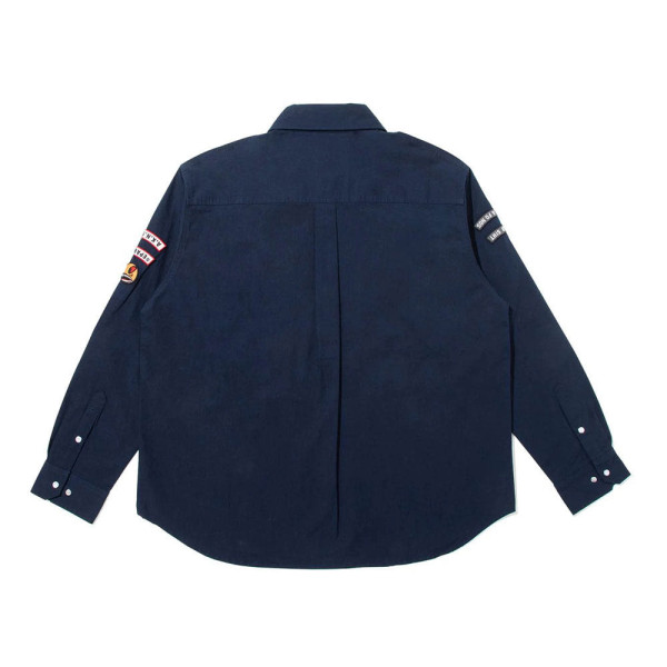 베이프 BY 쿠라이시 카즈키 멀티 패치 밀리터리 LS 셔츠 올리브 드라브 1L83131901