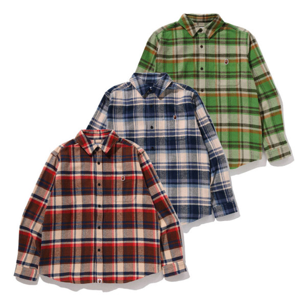 베이프 체크 셔츠 3컬러 1L80131001