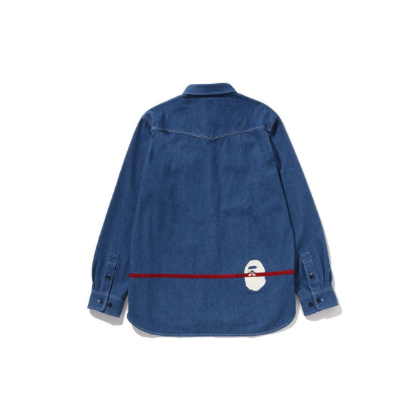 베이프 데님 샴브레이 셔츠 2컬러 7L70131301