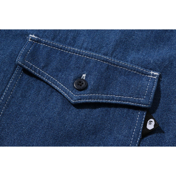 베이프 데님 샴브레이 셔츠 2컬러 7L70131301