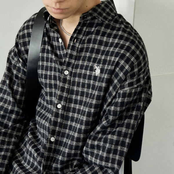 U.S. POLO ASSN. 유에스폴로에센 PUBLUX 별주 플란넬 체크 셔츠 7컬러 3101291600009