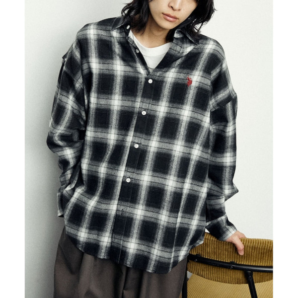 U.S. POLO ASSN. 유에스폴로에센 PUBLUX 별주 플란넬 체크 셔츠 7컬러 3101291600009