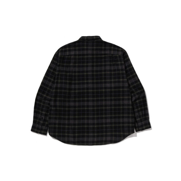 베이프 원포인트 플란넬 체크 긴팔 셔츠 2컬러 1L80131307