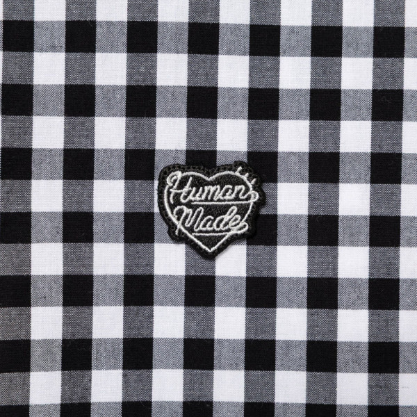 휴먼메이드 깅엄 체크 뱃지 셔츠 2컬러 HM30SH007