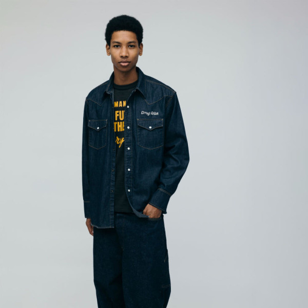 휴먼메이드 데님 웨스턴 셔츠 인디고 HM30SH001