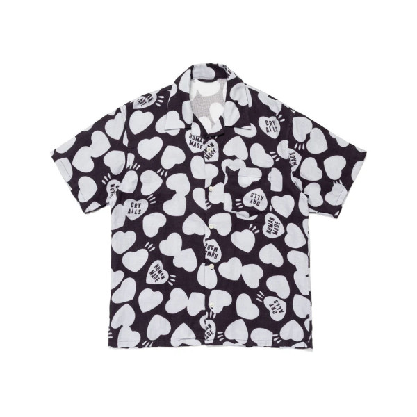 휴먼메이드 거즈 셔츠 네이비 HM29SH027