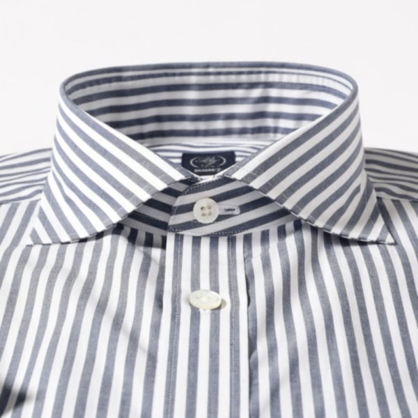 빔즈 런던 스트라이프 숏슬리브 커터웨이 카라 셔츠 2컬러 21-01-0143-931