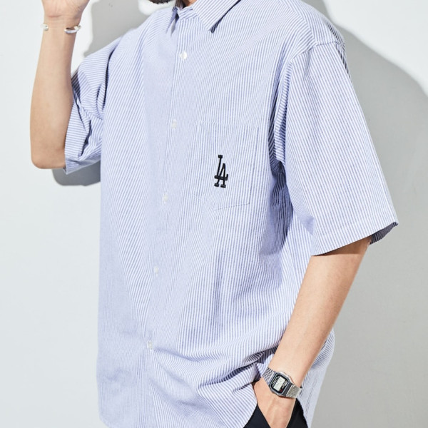 프릭스스토어 별주 MLB 메이저리그 베이스볼 숏슬리브 옥스퍼드 셔츠 3컬러 1005248900095