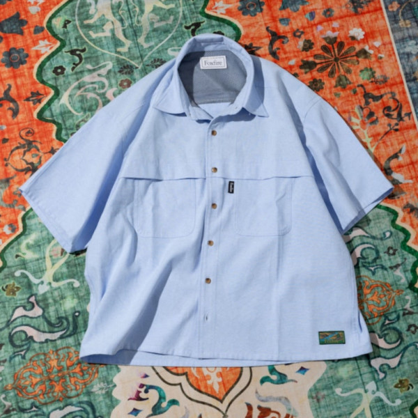 프릭스스토어 별주 폭스파이어 옥스포드 피싱 숏포켓 반팔 셔츠 3컬러 1005408400004