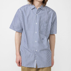 나나미카 레귤러 칼라 윈드 S/S 셔츠 화이트 S25SG123