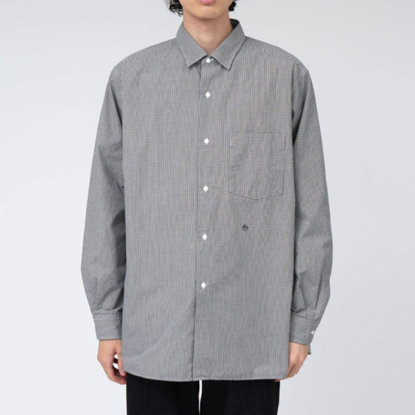 나나미카 레귤러 카라 깅엄 체크 윈드 셔츠 2컬러 S25SG094